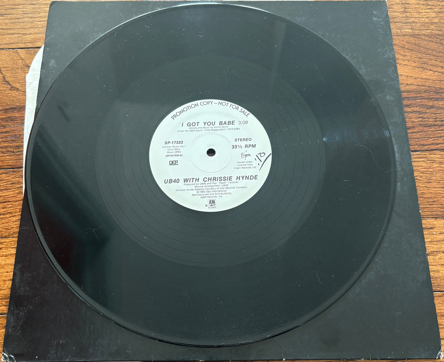 UB40 & Chrissie Hynde - I Got You Babe vinyl album
