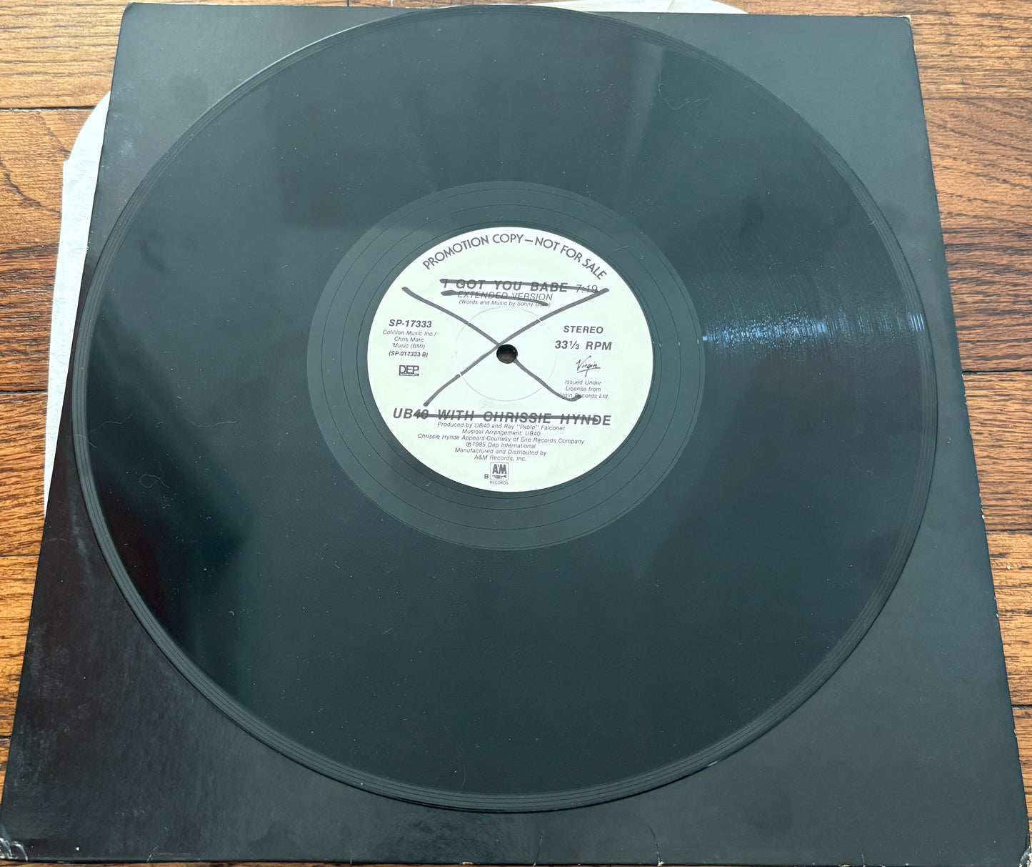 UB40 & Chrissie Hynde - I Got You Babe vinyl album side B