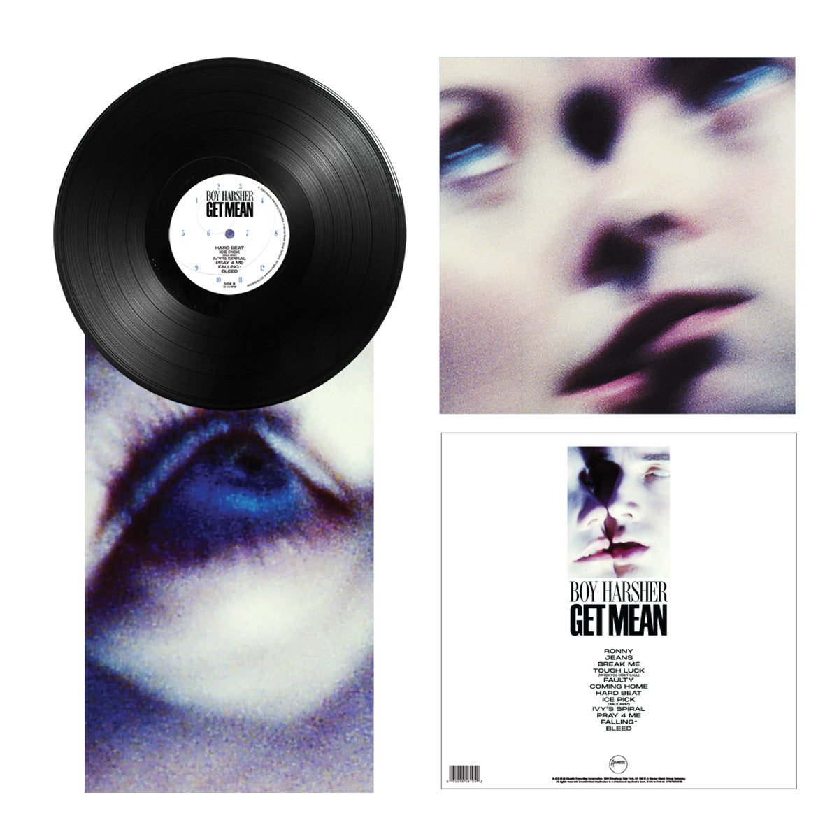 Boy Harsher - Get Mean vinyl layout