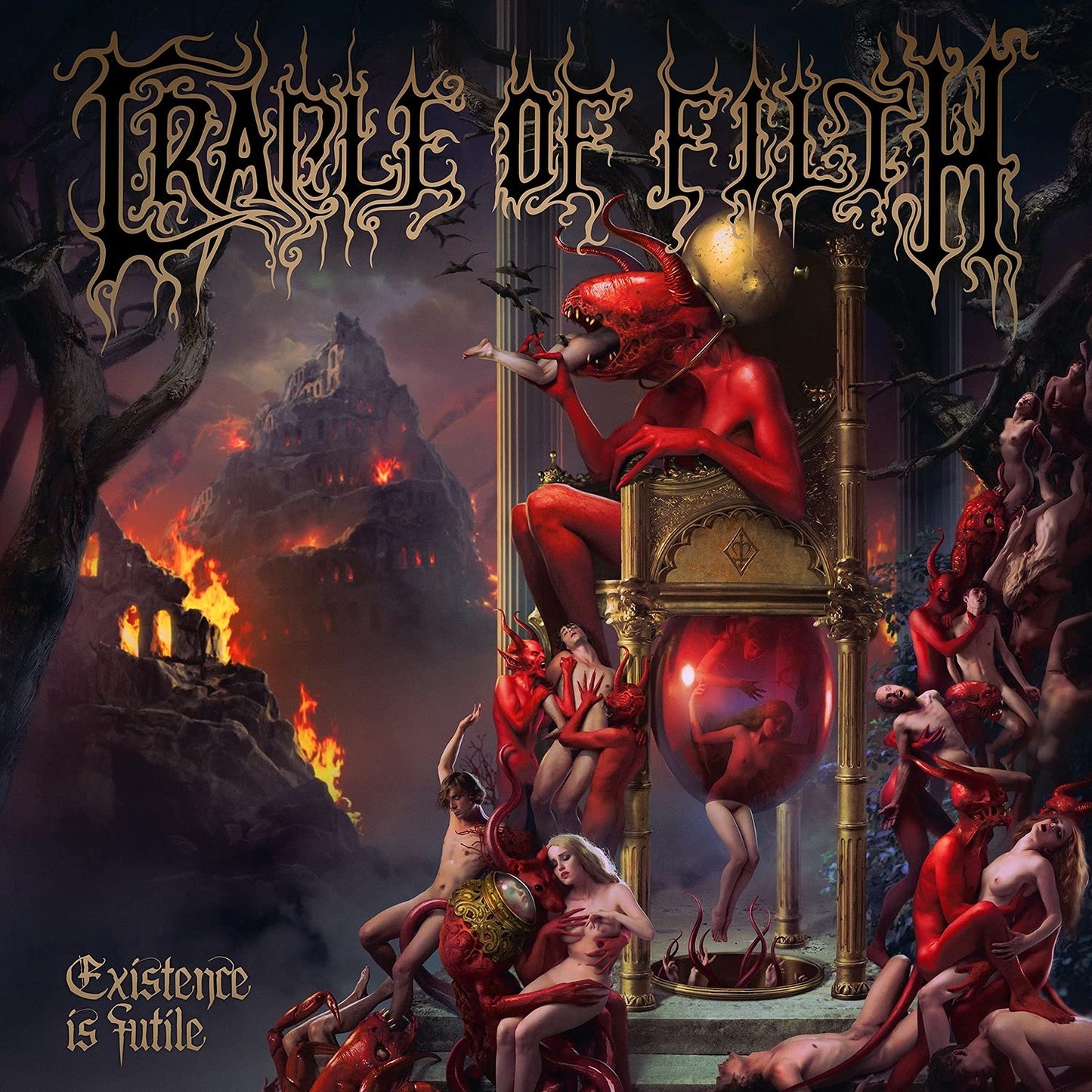 Cradle of Filth - Existence Is Futile vinyl album cover