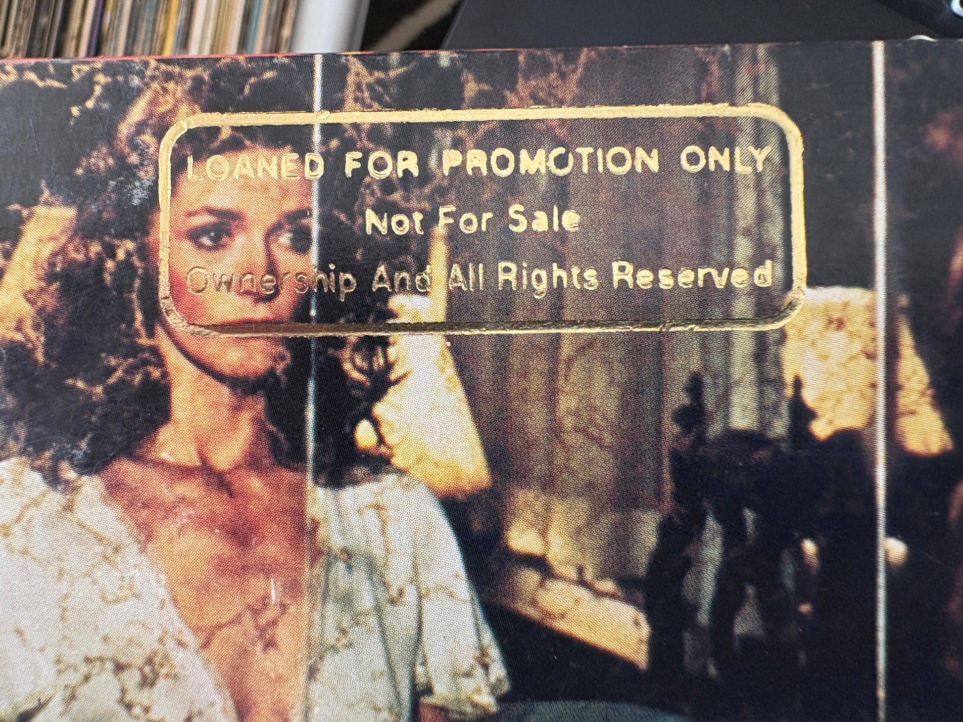 The Amityville Horror OST promo gold stamp