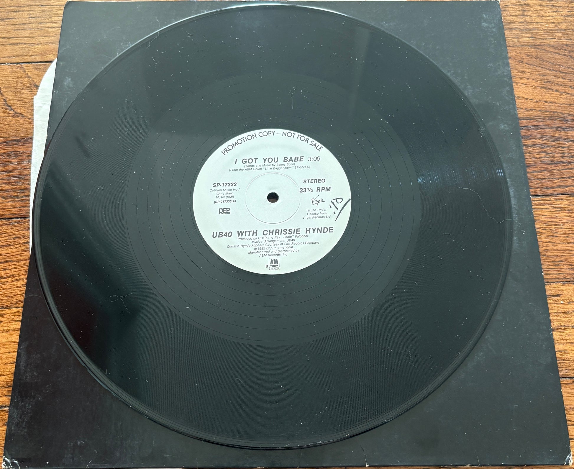 UB40 & Chrissie Hynde - I Got You Babe vinyl album