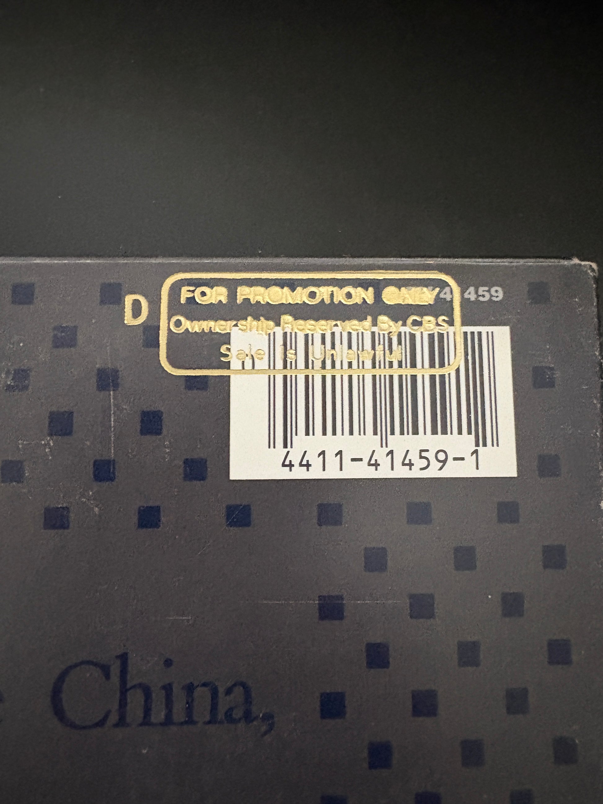 Ultravox - Lament gold promo stamp