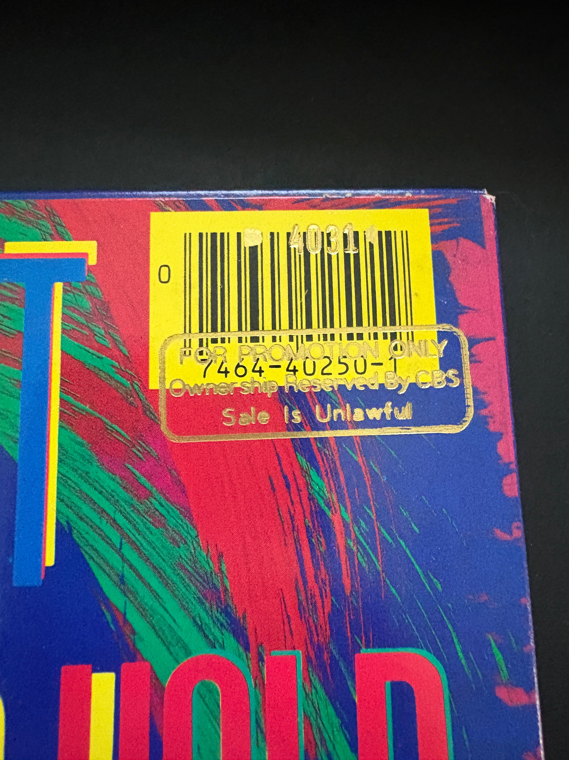 Rolling Stones - Dirty Work gold promo stamp