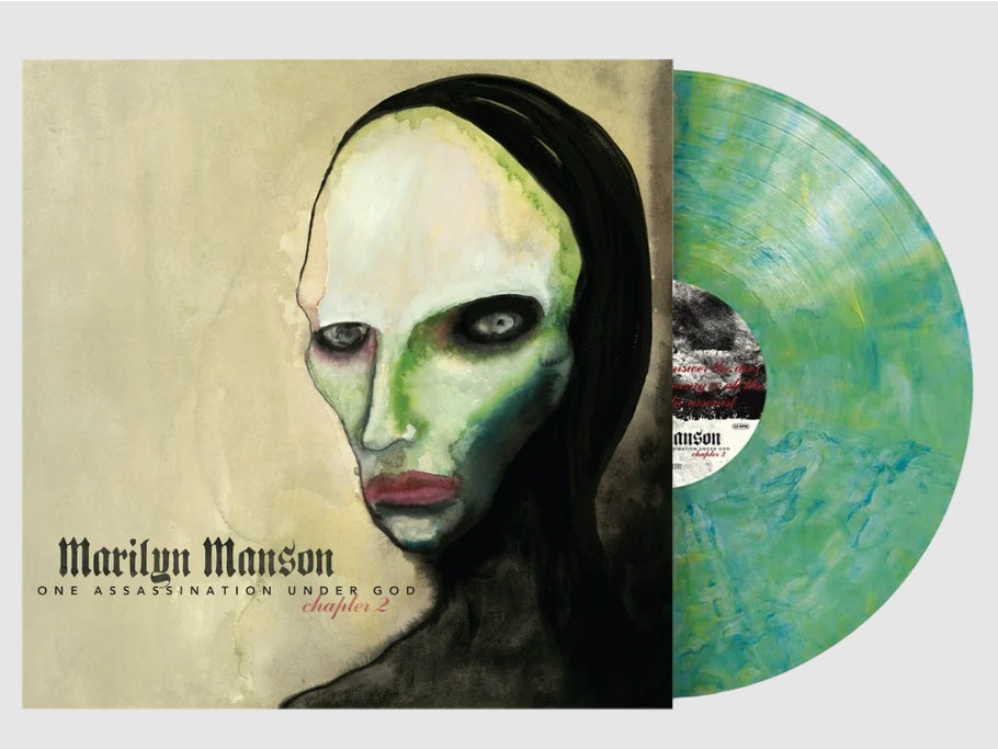 Marilyn Manson - One Assassination Under God (Chapter 2) vinyl color blue and green marble
