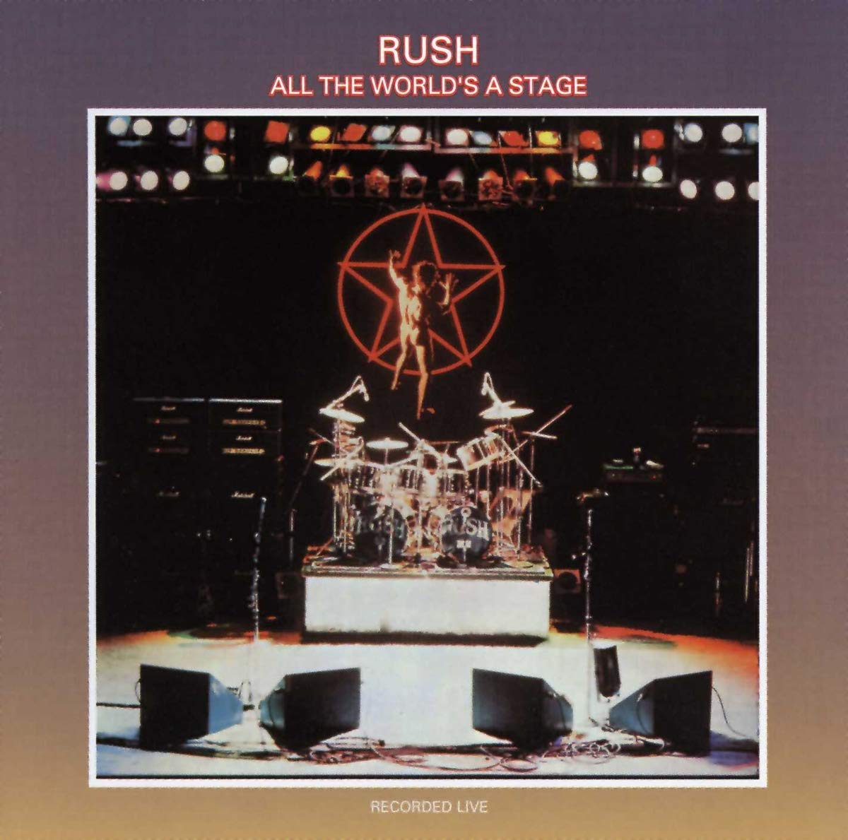 Rush - All The World's A Stage vinyl album cover