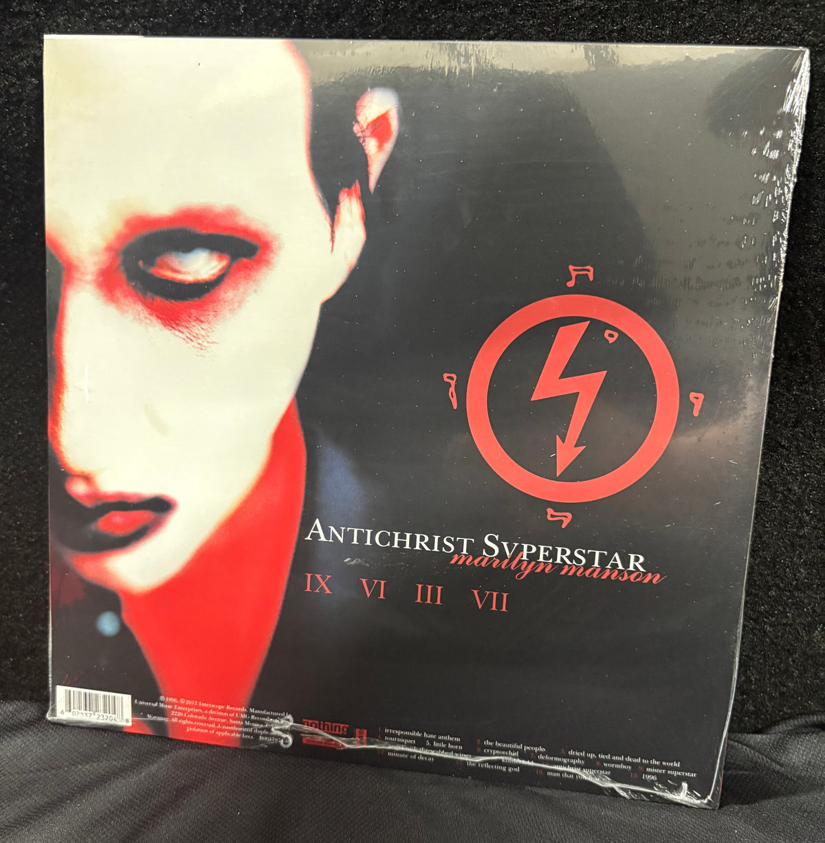 Marilyn Manson - Antichrist Superstar vinyl back