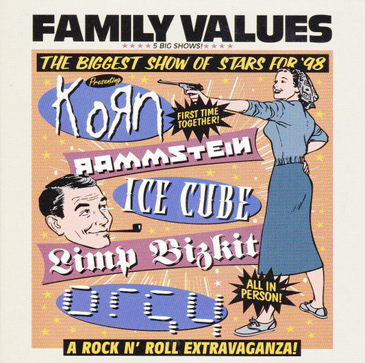 Family Values Tour '98 (Various Artists) vinyl album cover