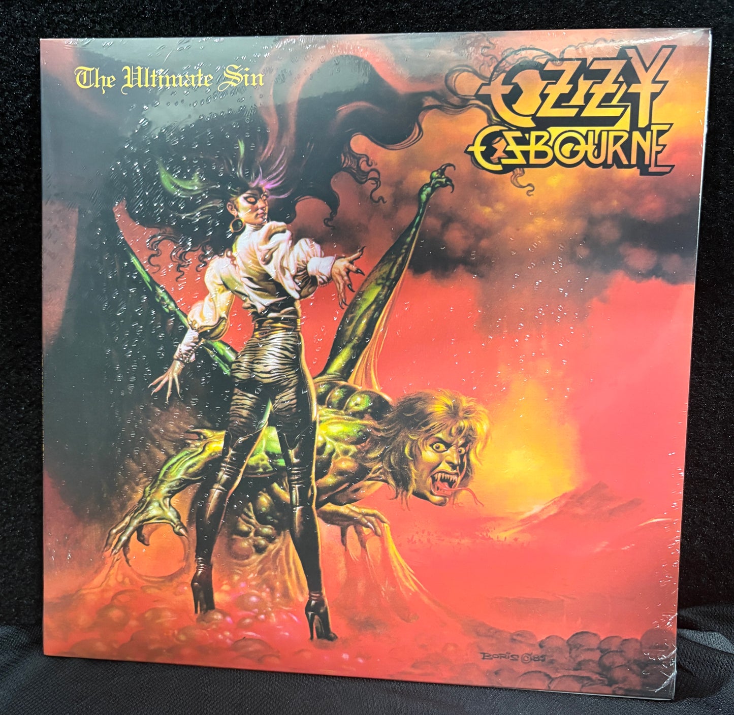 Ozzy Osbourne - The Ultimate Sin vinyl record front cover